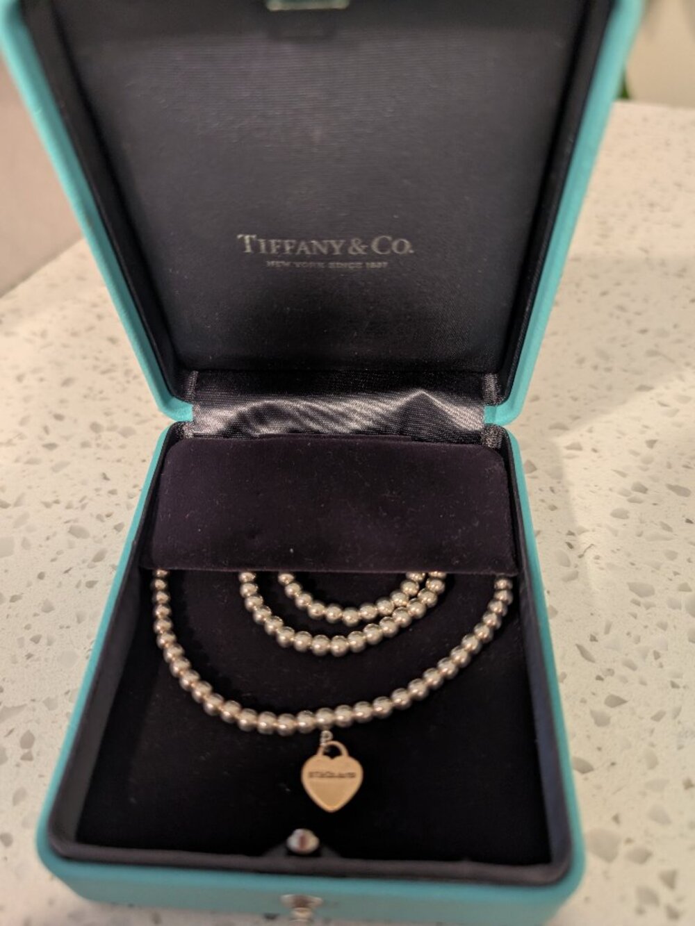 Tiffany & Co. Return to Tiffany® Heart Tag Bead Bracelet& Necklace - Rose gold